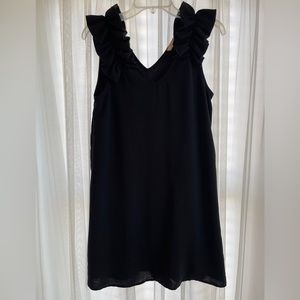 Entro black ruffle dress, small